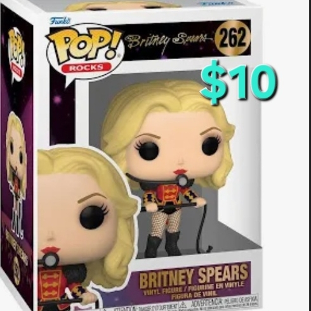 Funko Pop! Rocks Britney Spears Figure with Red and Black Outfit